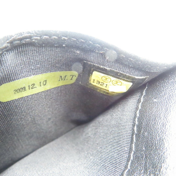 CHANEL Coco Mark Patent Leather Black Yellow Bi-fold Wallet - Picture 6 of 8